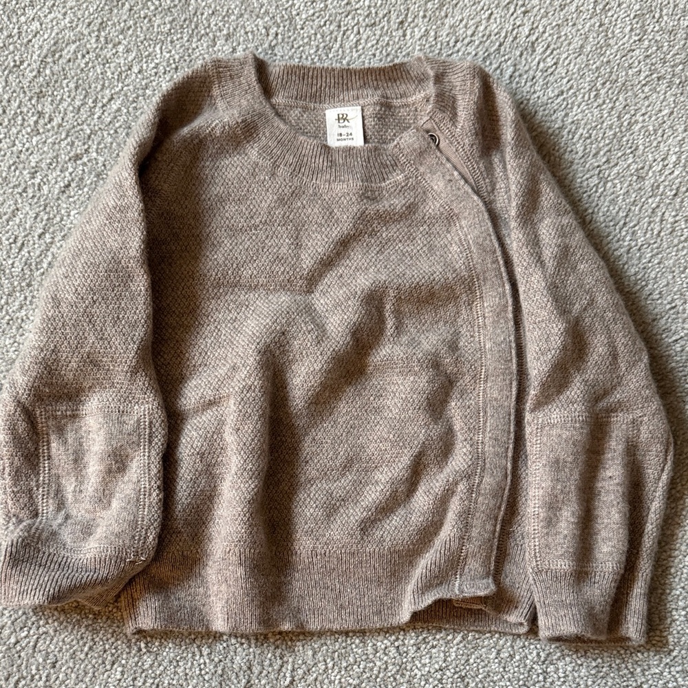 Baby Cashmere Blend Beige Sweater